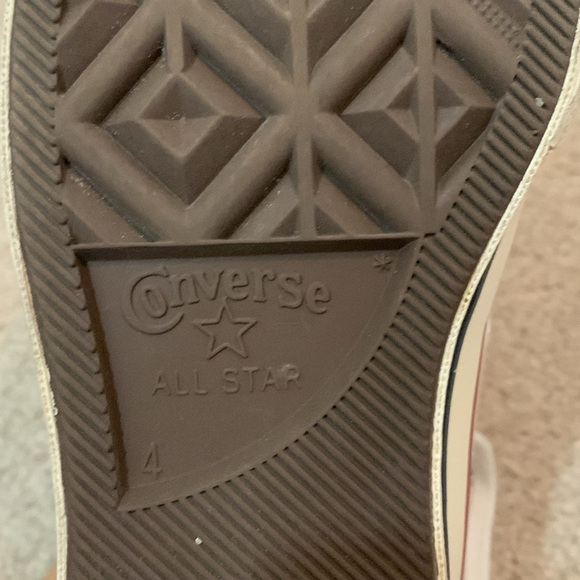 White Converse Chuck Taylor High Tops - Picture 7 of 7